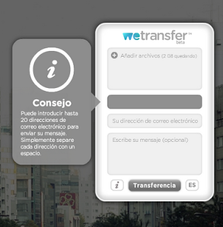 WeTransfer: Transferencia de archivos Gratis