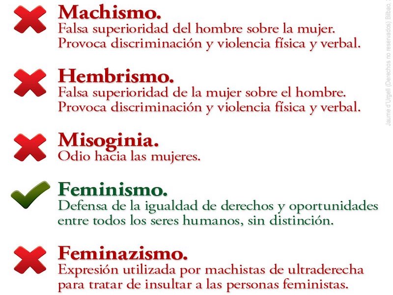 Ni machista ni feminista